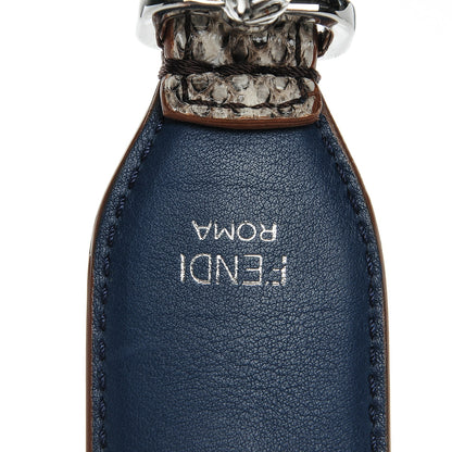 Fendi Elaphe Nappa Vitello Dolce Flowerland Studded Strap You Natural Multicolor Blue 4 of 5