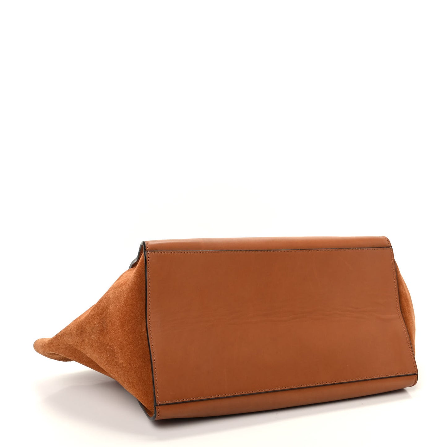 Natural Calfskin Small Trapeze Tan
