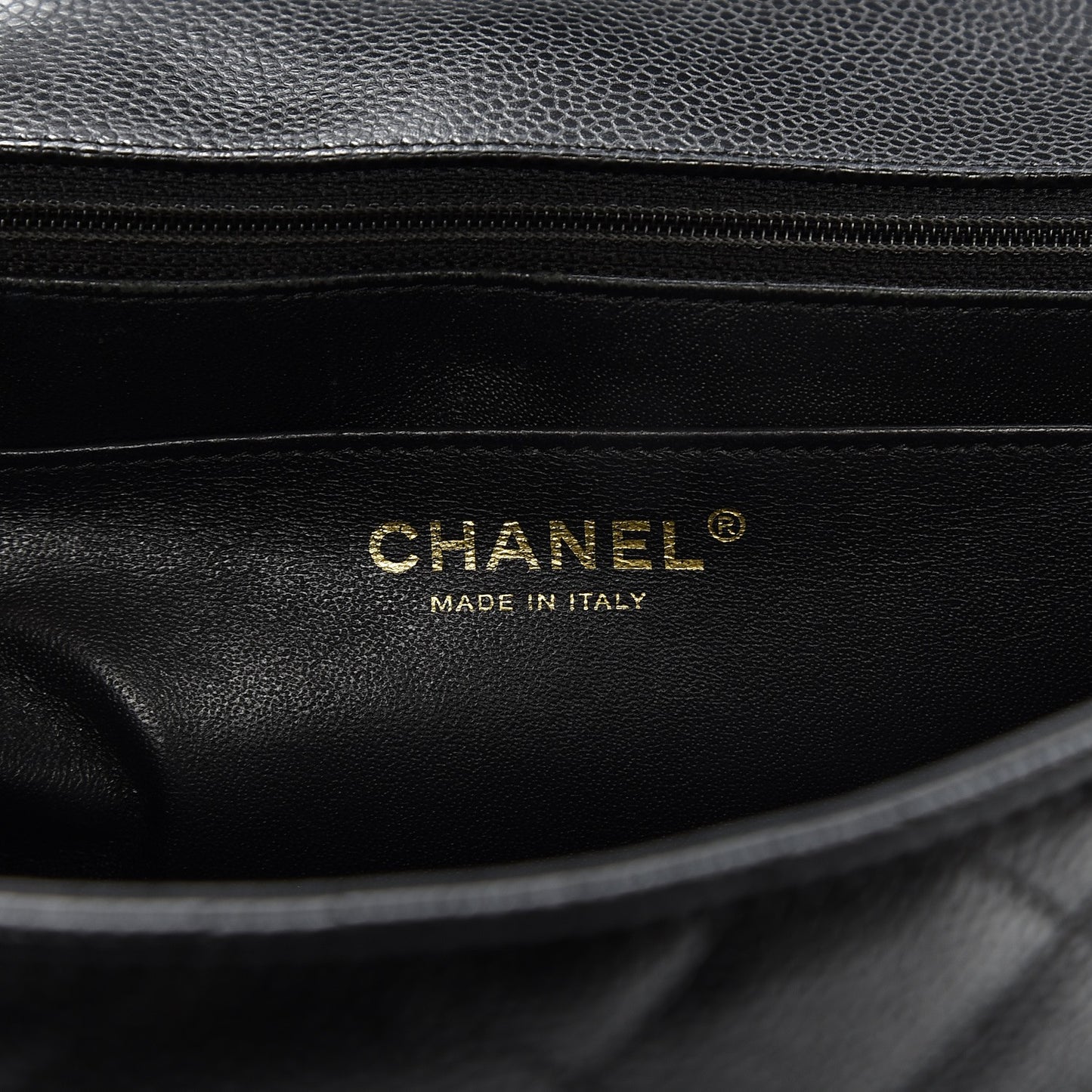 Caviar Quilted Jumbo Single Flap Black