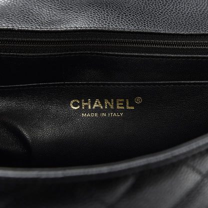 Chanel Caviar Quilted Jumbo Single Flap Black 6 of 14