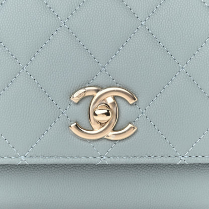 Chanel Caviar Quilted Small Business Affinity Flap Blue 7 of 10
