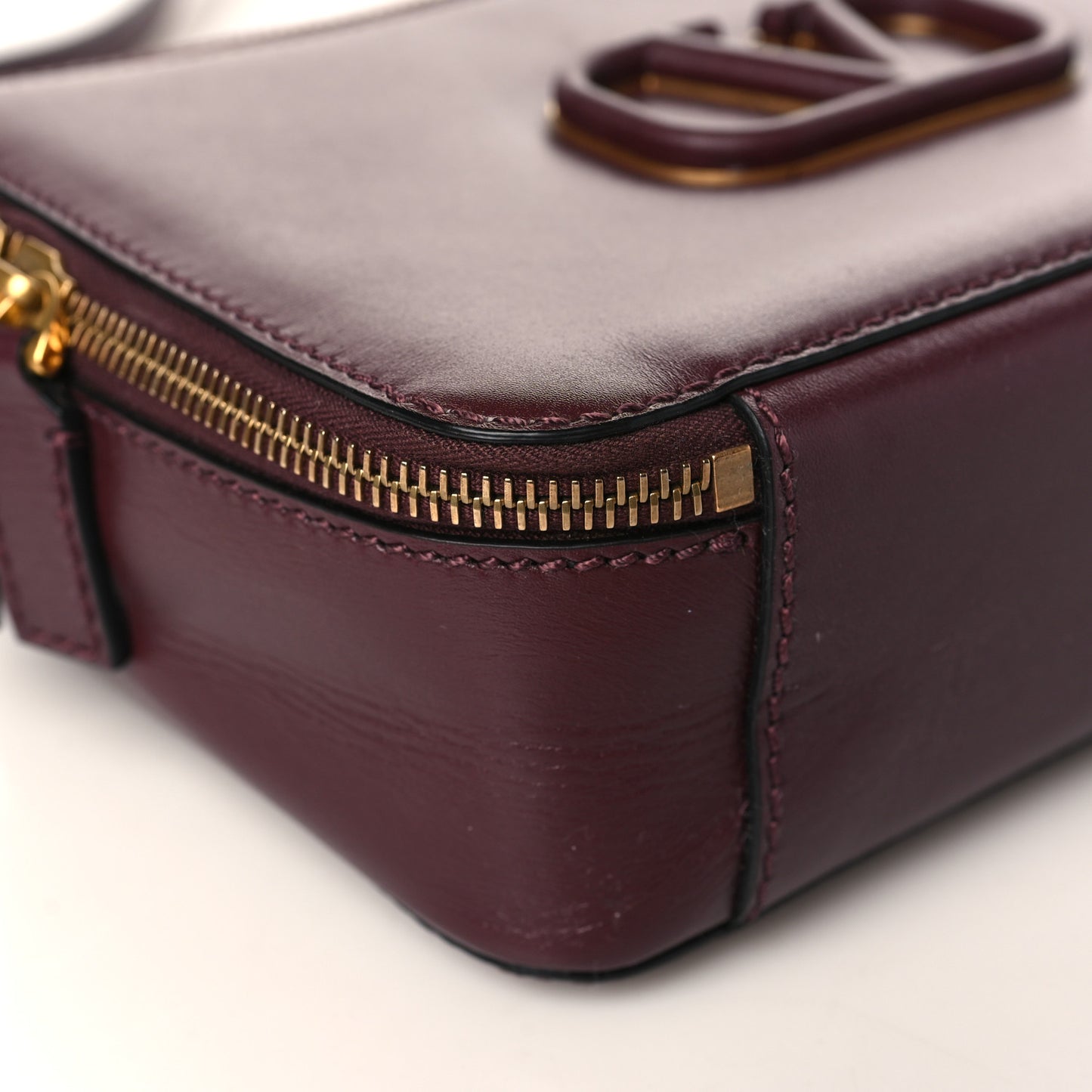Smooth Calfskin VSling Crossbody Bag Rubin