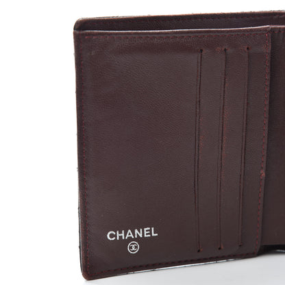 Chanel Lambskin Quilted Compact French Flap Wallet Black 6 of 8