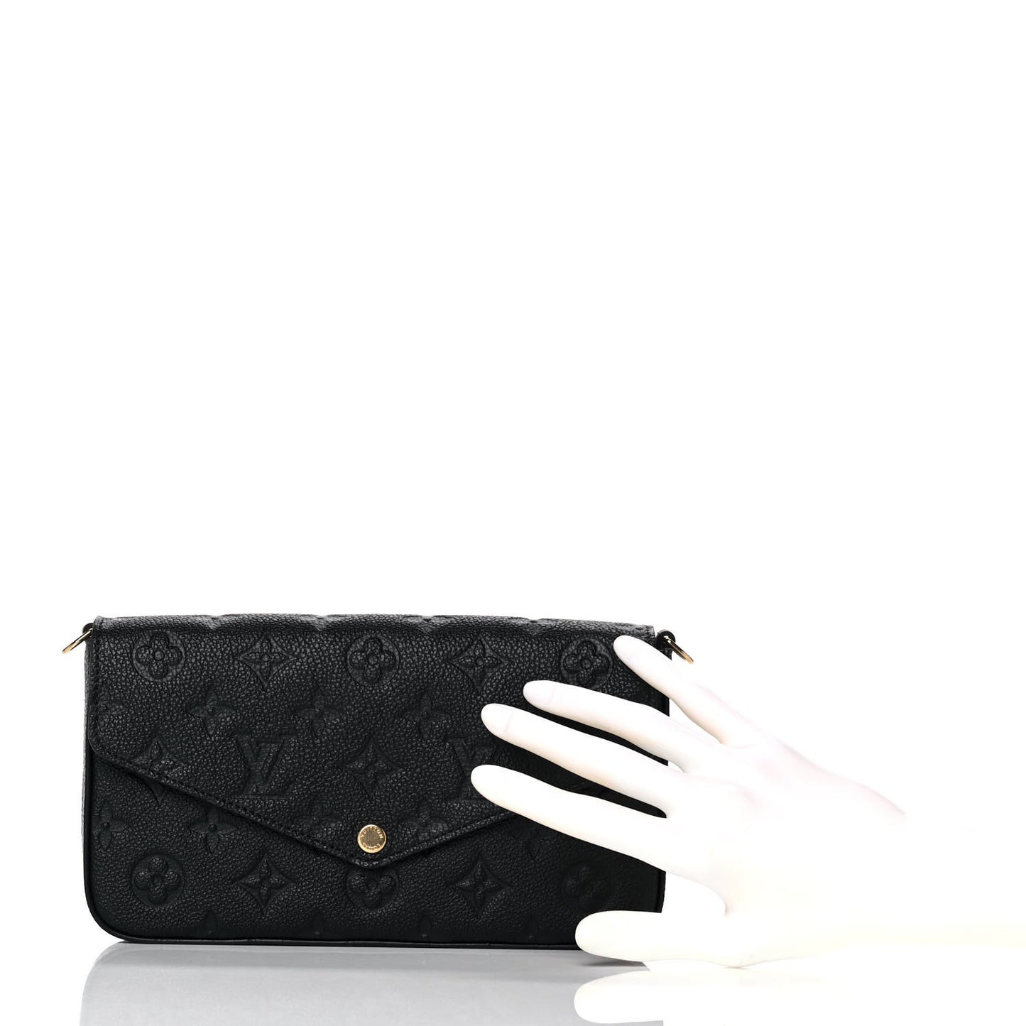 Empreinte Pochette Felicie Chain Wallet Black