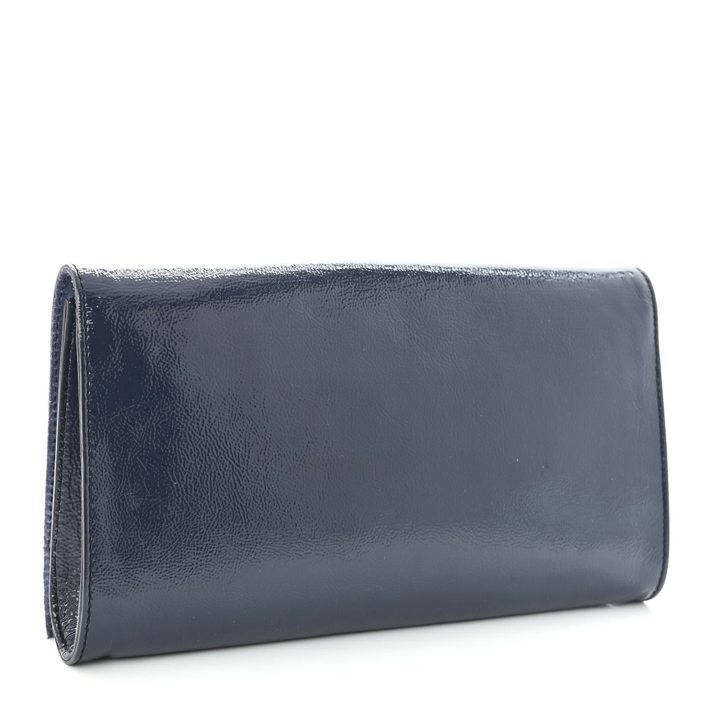 Soft Patent Medium Soho Clutch Uniform Blue