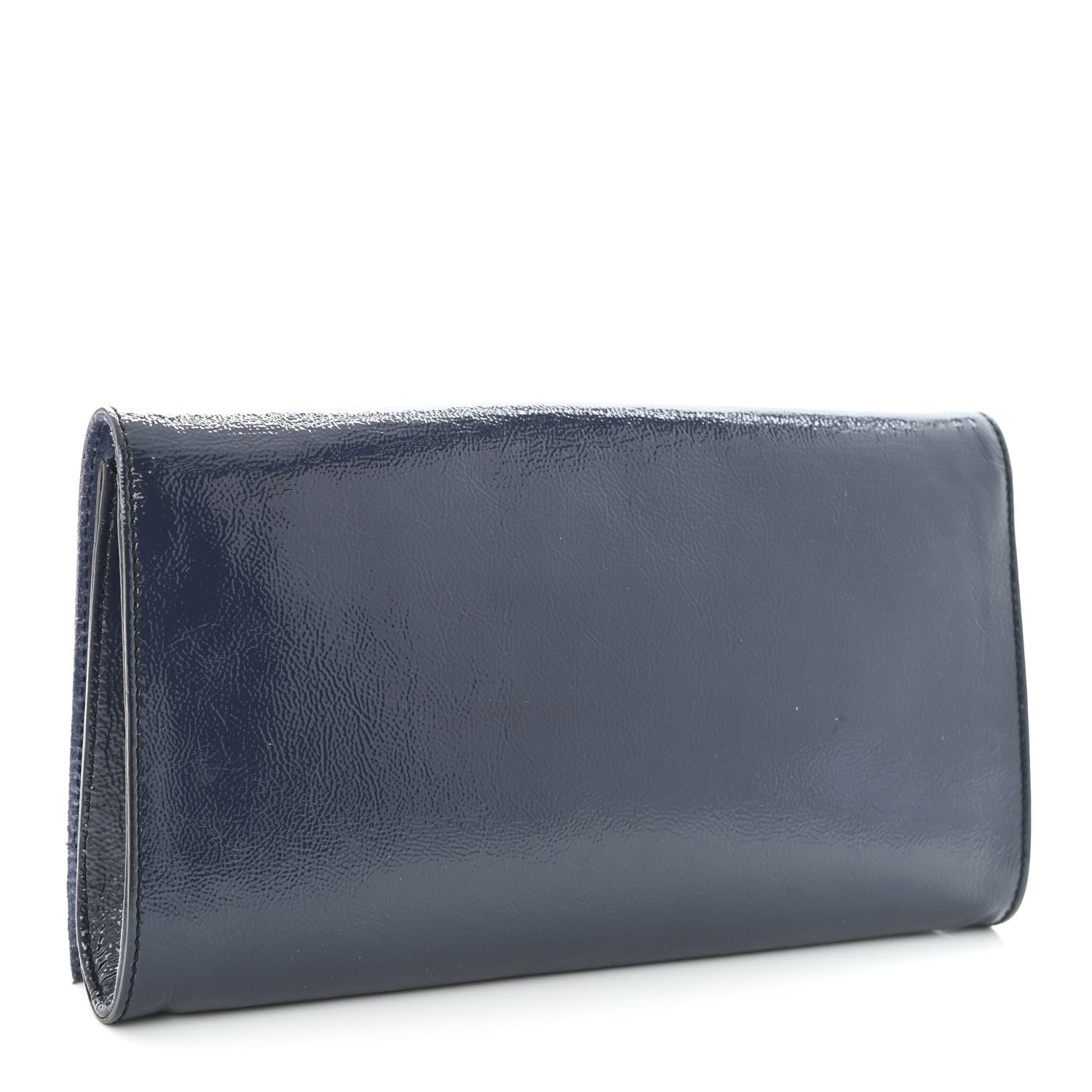 Gucci Soft Patent Medium Soho Clutch Uniform Blue 3 of 10