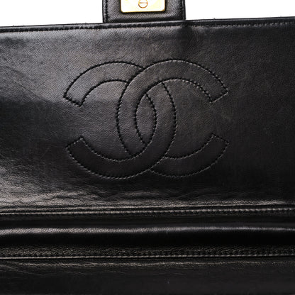 Chanel Lambskin Quilted Medium Single Flap Black 15 of 22