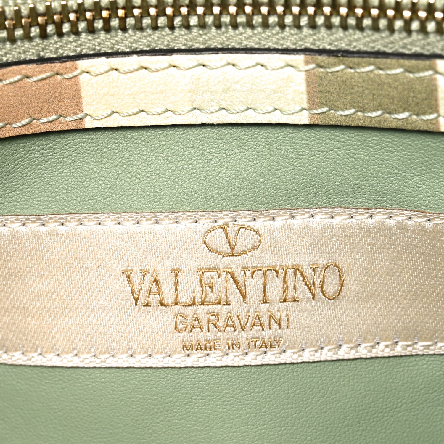 Valentino Garavani Vitello Native Couture 1975 Small Rockstud Double Handle Tote Multicolor 6 of 9