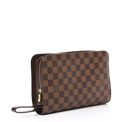 Louis Vuitton Damier Ebene Pochette Saint Louis Clutch 2 of 9