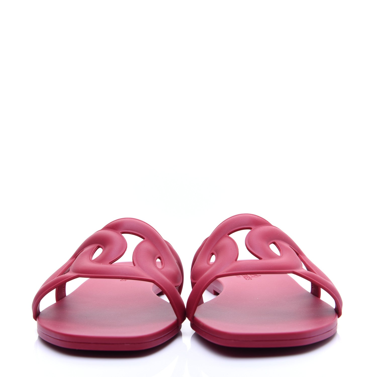 Hermes Rubber Aloha Sandals 37 Rose Baie 2 of 9