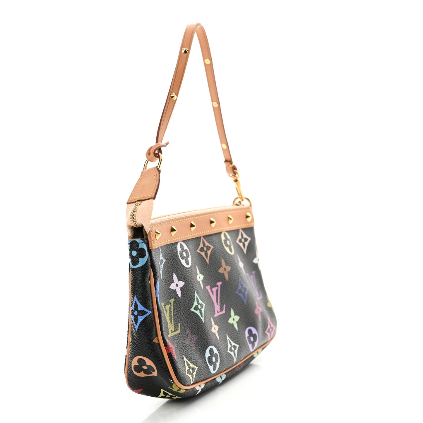 Monogram Multicolor Pochette Accessories Black