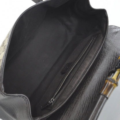 Gucci Monogram Bamboo Bullet Satchel Brown 7 of 9