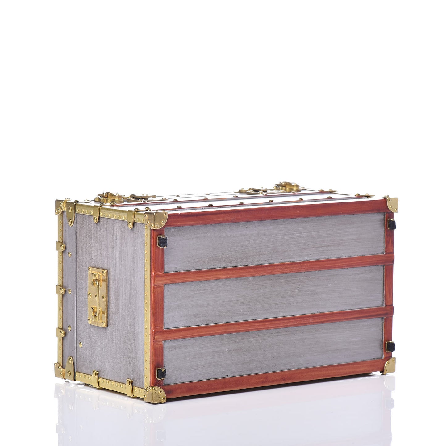 Mini Malle Zinc Trunk Paperweight Jewelry Box