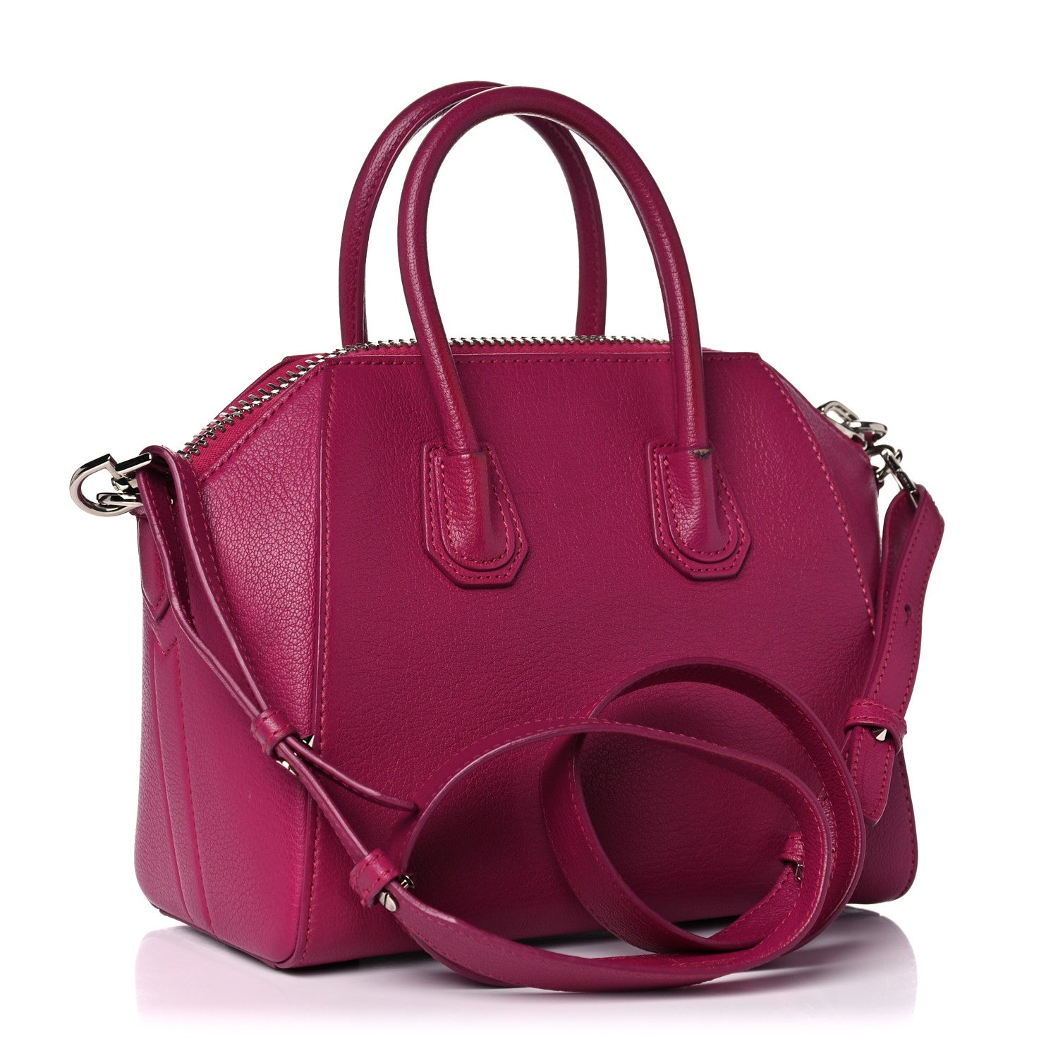 Givenchy Sugar Goatskin Mini Antigona Magenta 3 of 23