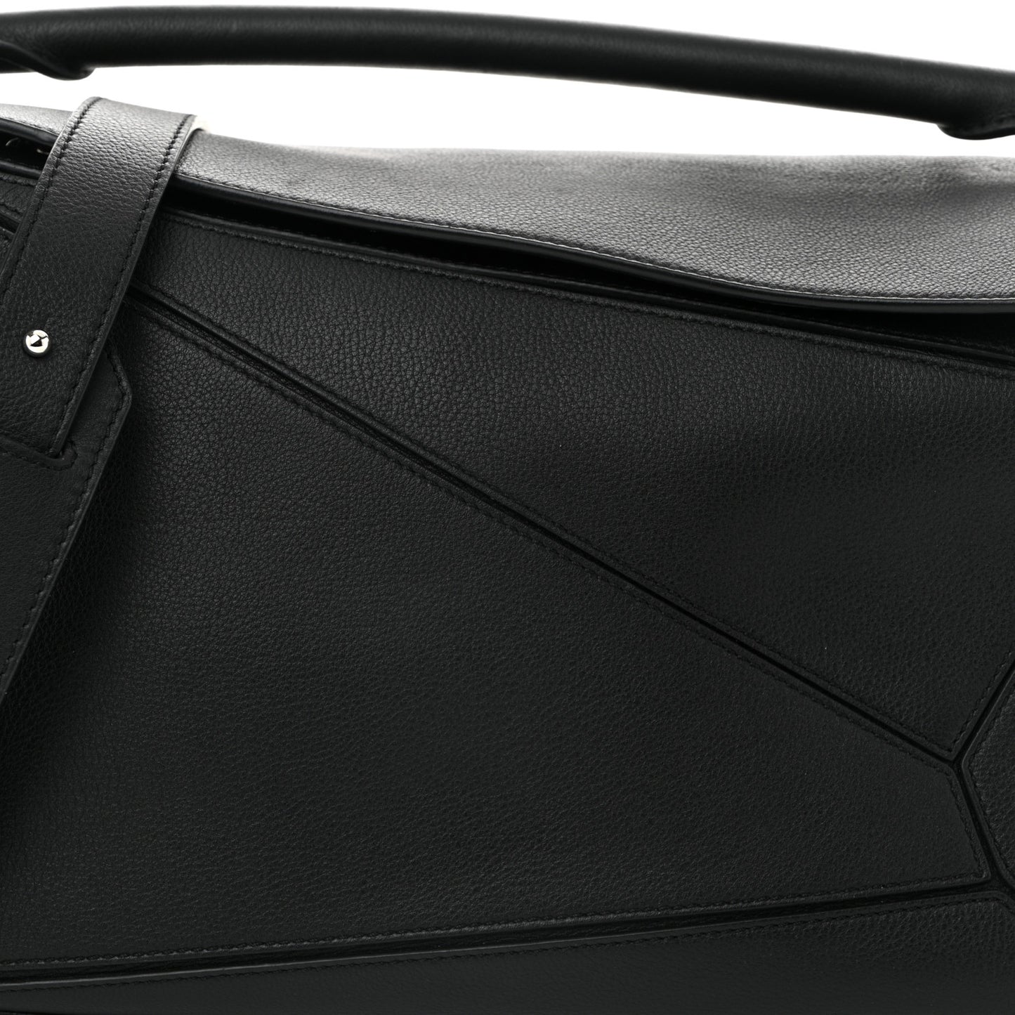 Calfskin Medium Puzzle Bag Black