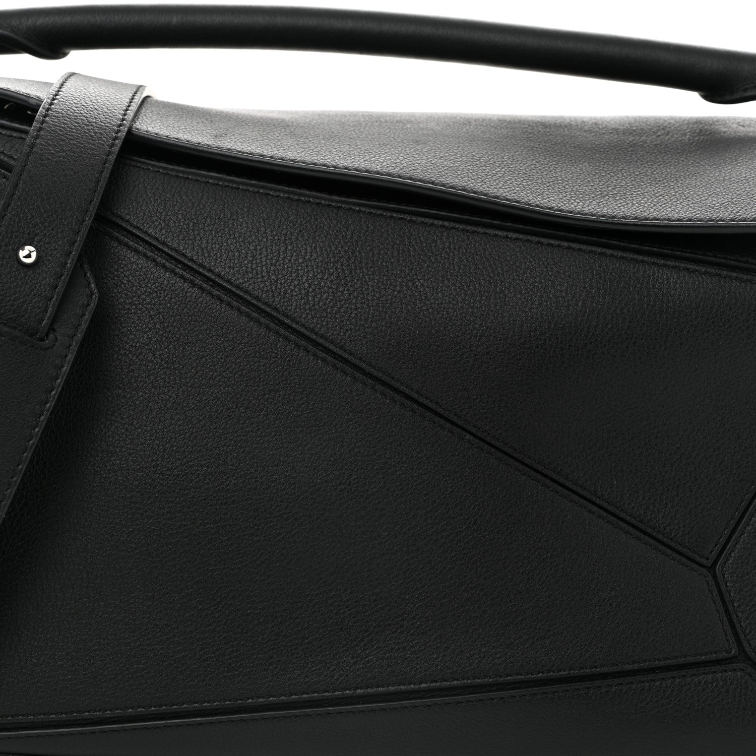 Loewe Calfskin Medium Puzzle Bag Black 8 of 11