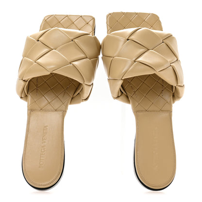 Bottega Veneta Nappa Maxi Intrecciato Lido Flat Sandals 37 Cane Sugar 2 of 8