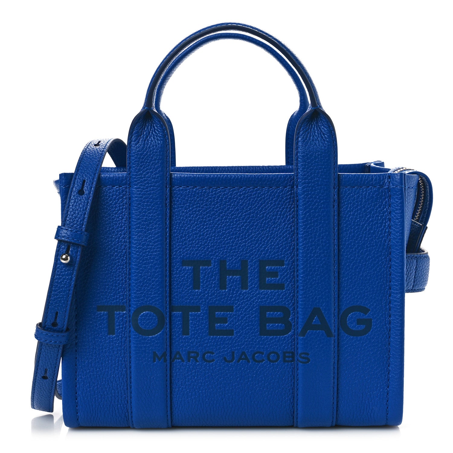 Marc Jacobs Grained Calfskin Small The Tote Bag Cobalt 1 of 10