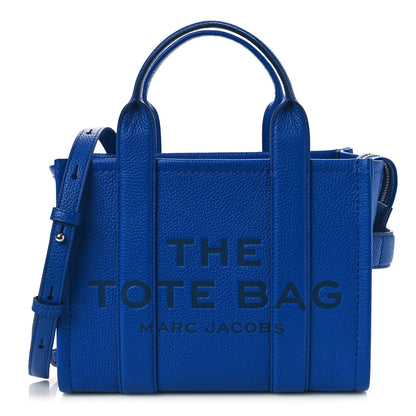 Marc Jacobs Grained Calfskin Small The Tote Bag Cobalt 1 of 10