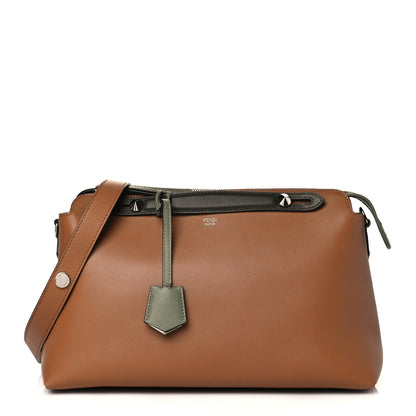 Fendi Vitello Dolce 4 Color Large By The Way Boston Bag Orzo Multicolor 1 of 10