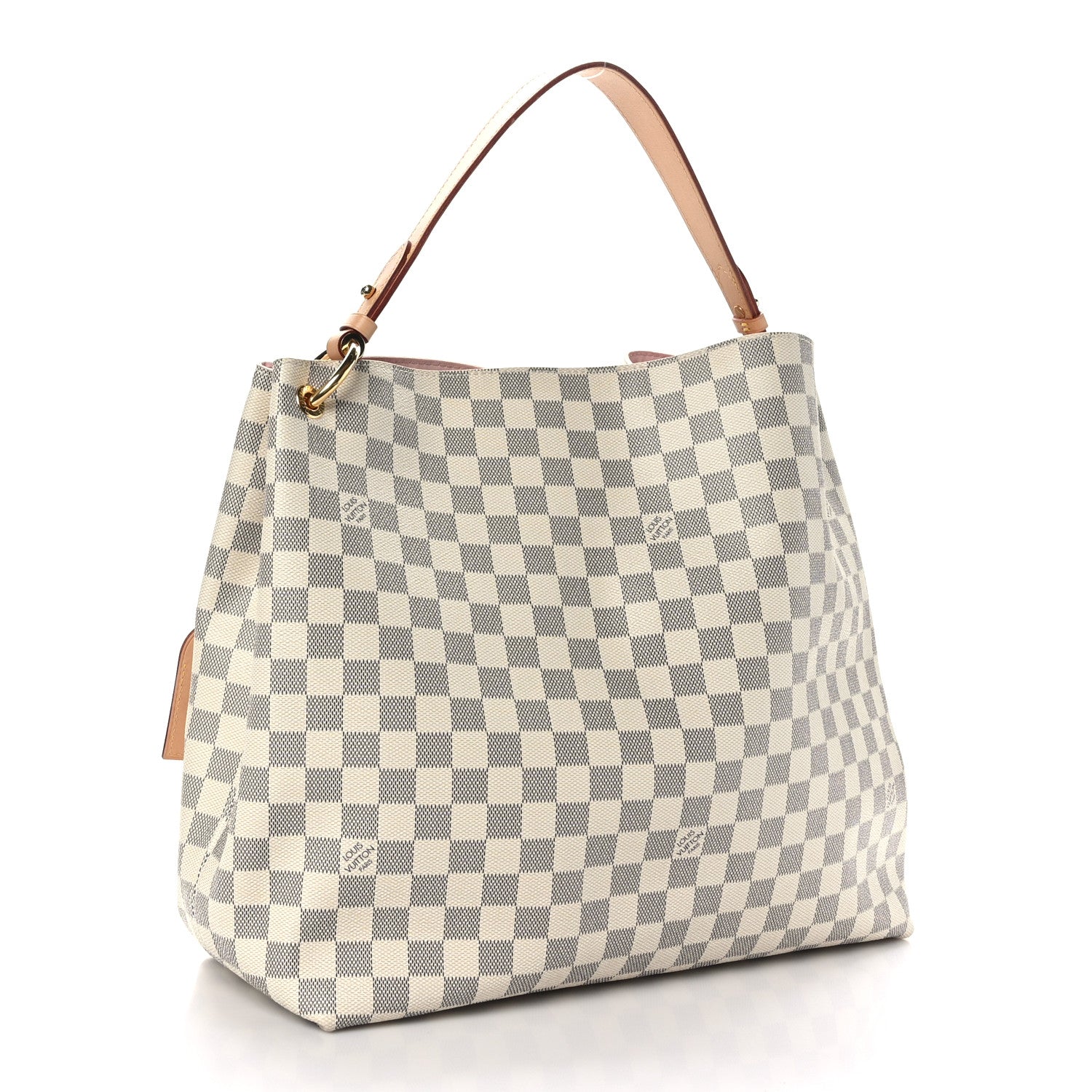 Louis Vuitton Damier Azur Graceful MM Rose Ballerine 3 of 9