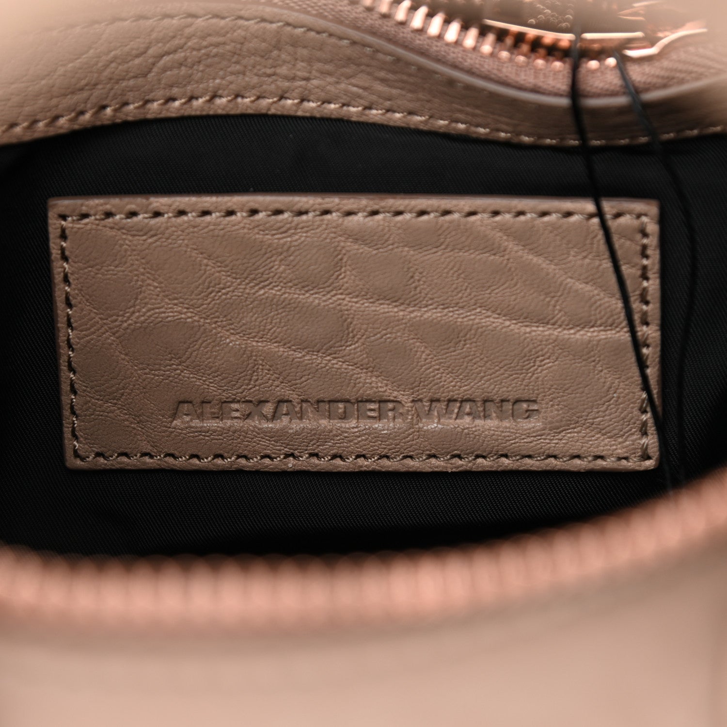 Alexander Wang Pebbled Lambskin Mini Rockie Latte Rose Gold Hardware 6 of 9