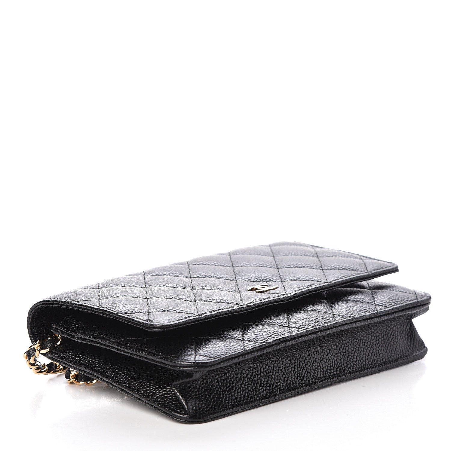 Chanel Caviar Quilted Wallet On Chain WOC Black 4 of 11