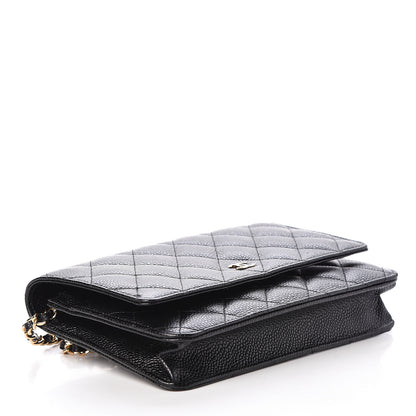 Chanel Caviar Quilted Wallet On Chain WOC Black 4 of 11