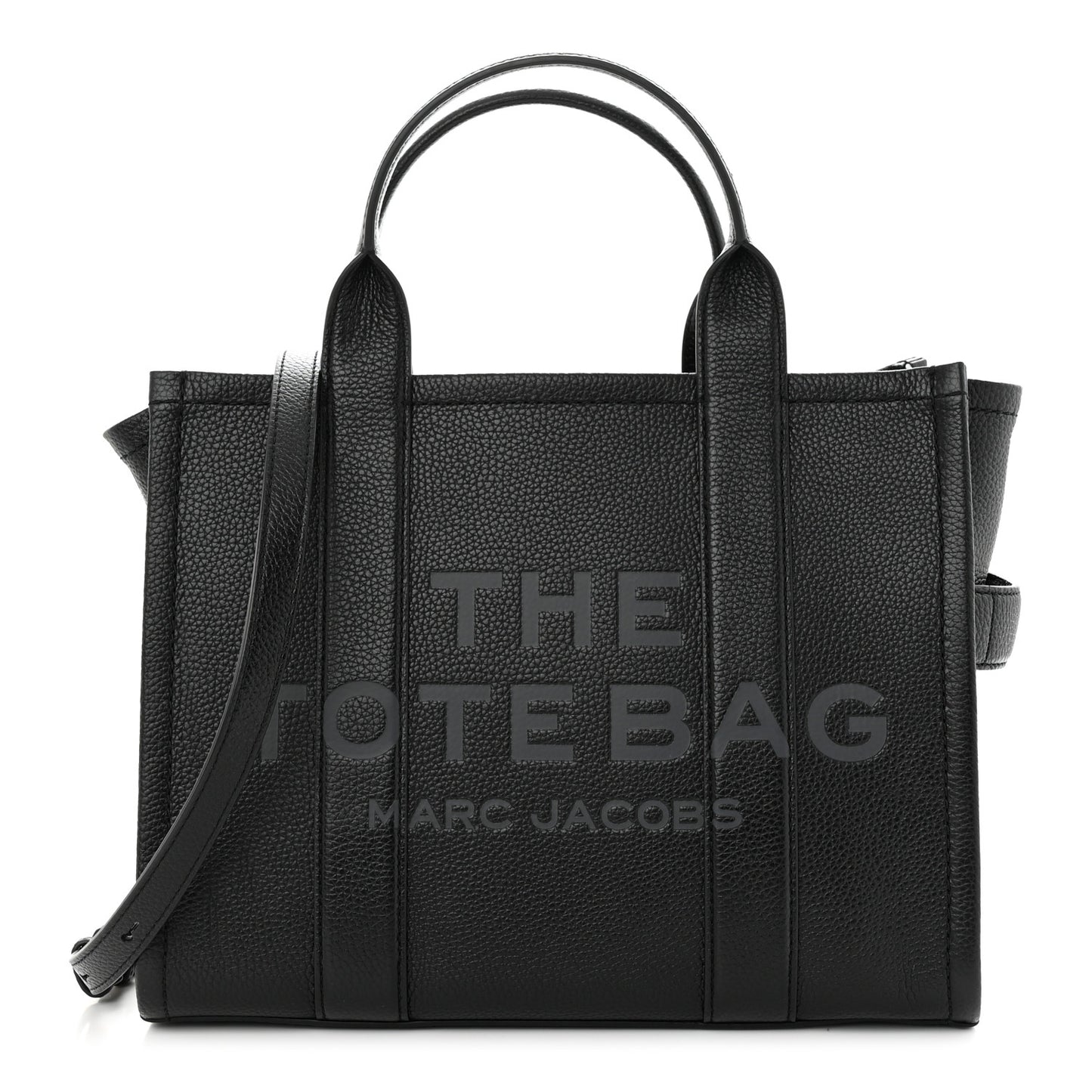 Grained Calfskin Medium The Tote Bag Black