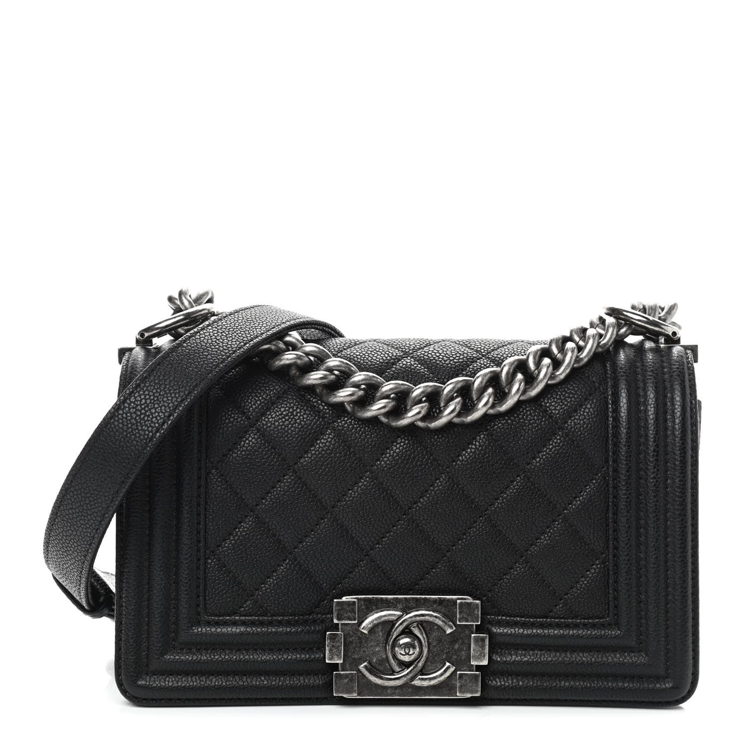 Chanel Caviar Quilted Small Boy Flap Black 1 of 9