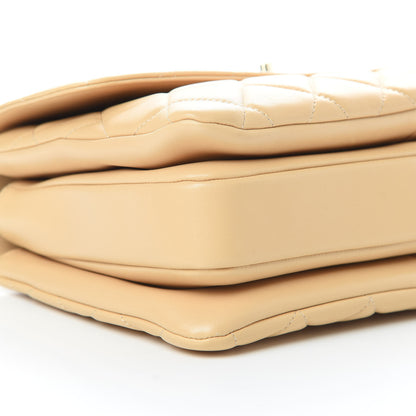 Chanel Lambskin Quilted Medium Trendy CC Flap Dual Handle Bag Beige 9 of 12