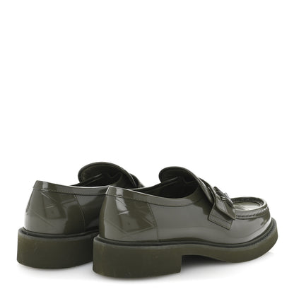 Louis Vuitton Shiny Calfskin Academy Loafers 38 Kaki 5 of 10