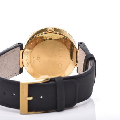 Gucci Stainless Steel Calfskin Diamond 42mm Interlocking G Latin Grammy Quartz Watch 5 of 9
