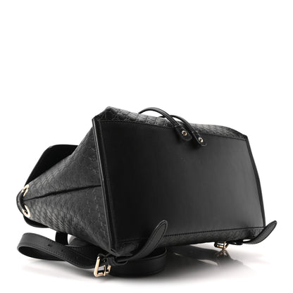 Gucci Microguccissima Drawstring Backpack Black 4 of 10