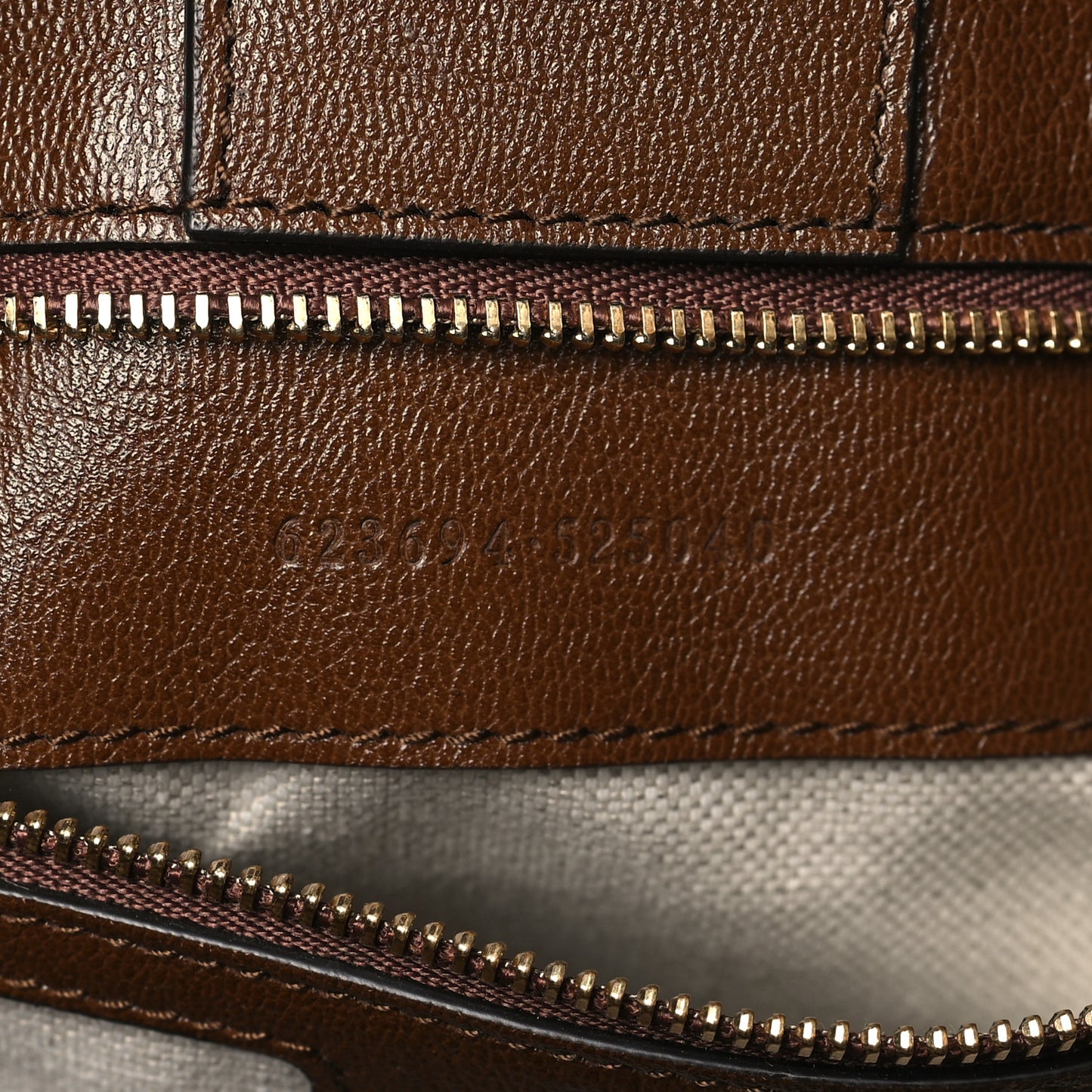 Monogram Horsebit 1955 Tote Bag Beige Brown Sugar