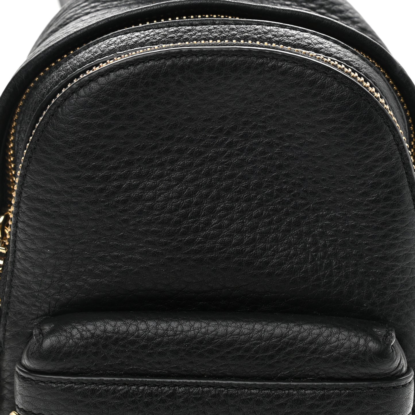 Grained Calfskin Mini Backpack Black