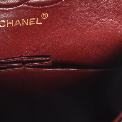 Chanel Lambskin Quilted Medium Double Flap Black 14 of 17