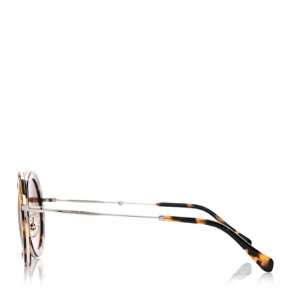 Miu Miu Round Sunglasses SMU59U Tortoise 3 of 8