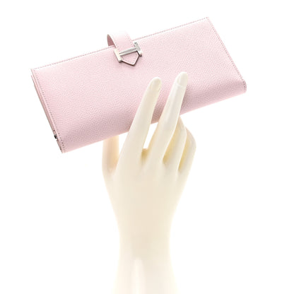 Hermes Epsom Bearn Gusset Wallet Mauve Pale 2 of 9