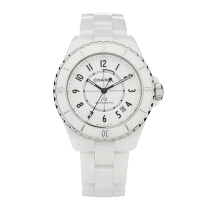 Chanel Stainless Steel Ceramic 38mm J12 Automatic Watch White 1 of 5