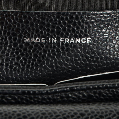 Chanel Caviar Half Moon Wallet On Chain WOC Black 7 of 8
