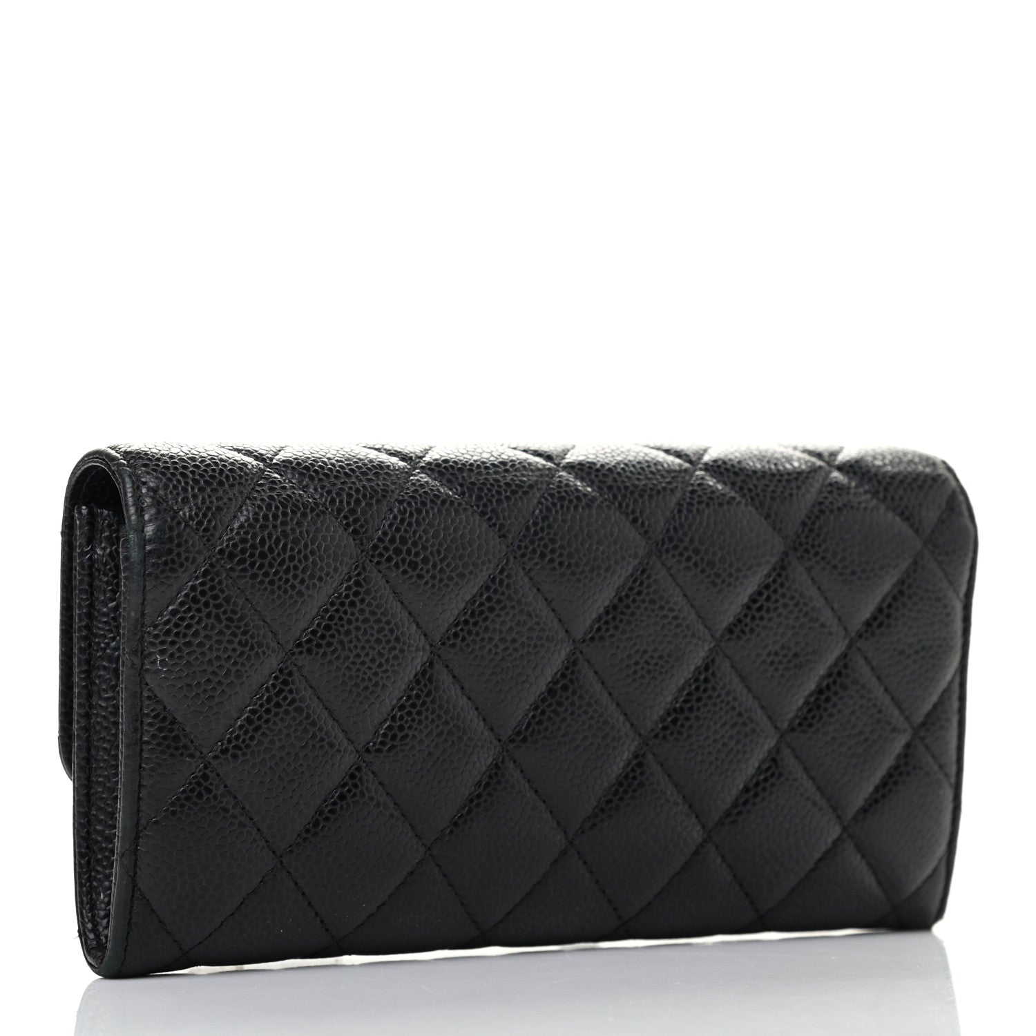 Chanel Caviar Quilted Large Flap Wallet Black 2 of 6