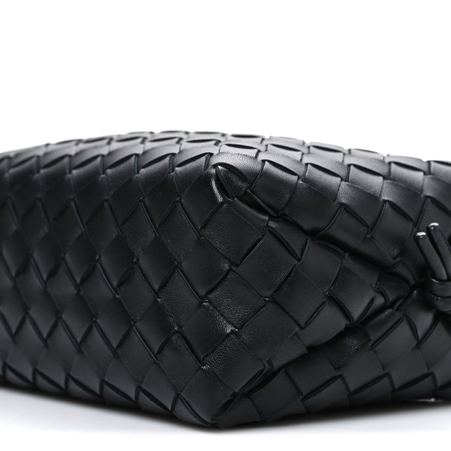 Nappa Intrecciato Small Loop Camera Bag Black