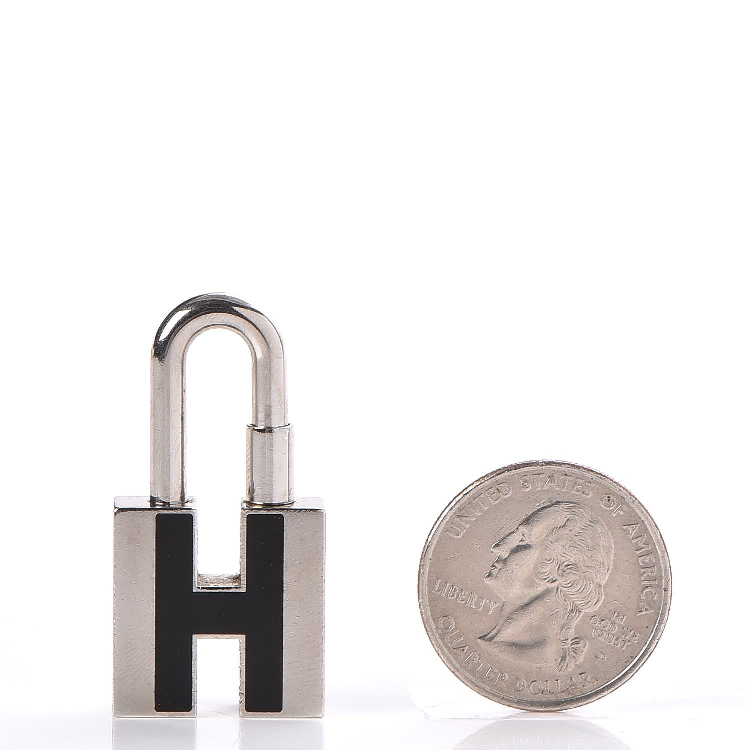 Hermes Palladium Lacquer Cadenas Black 2 of 3