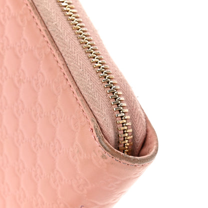 Gucci Soft Microguccissima Zip Around Organizer Wallet Soft Pink 14 of 15
