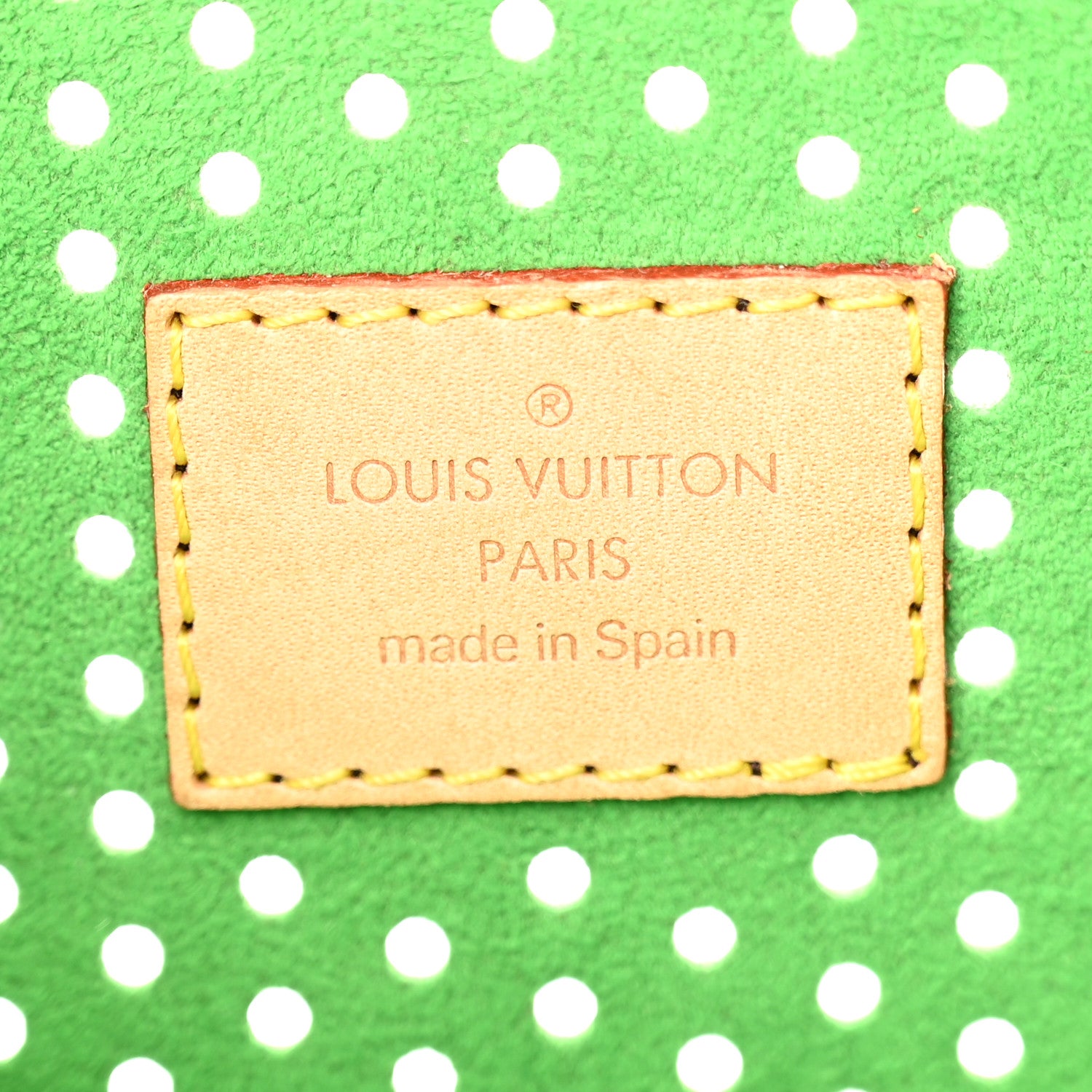 Louis Vuitton Monogram Perforated Pochette Accessories Bag Green 6 of 12