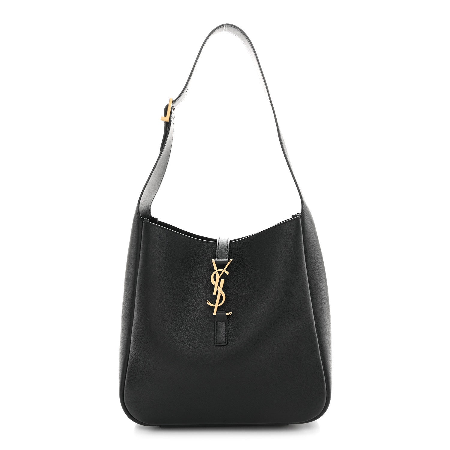 Saint Laurent Smooth Calfskin Small Le 5 A 7 Soft Hobo Black 1 of 10