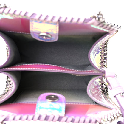 Stella McCartney Holographic Faux Leather Mini Falabella Silver 5 of 8