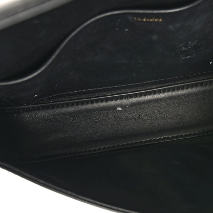 Celine Shiny Calfskin Triomphe Shoulder Bag Black 5 of 9