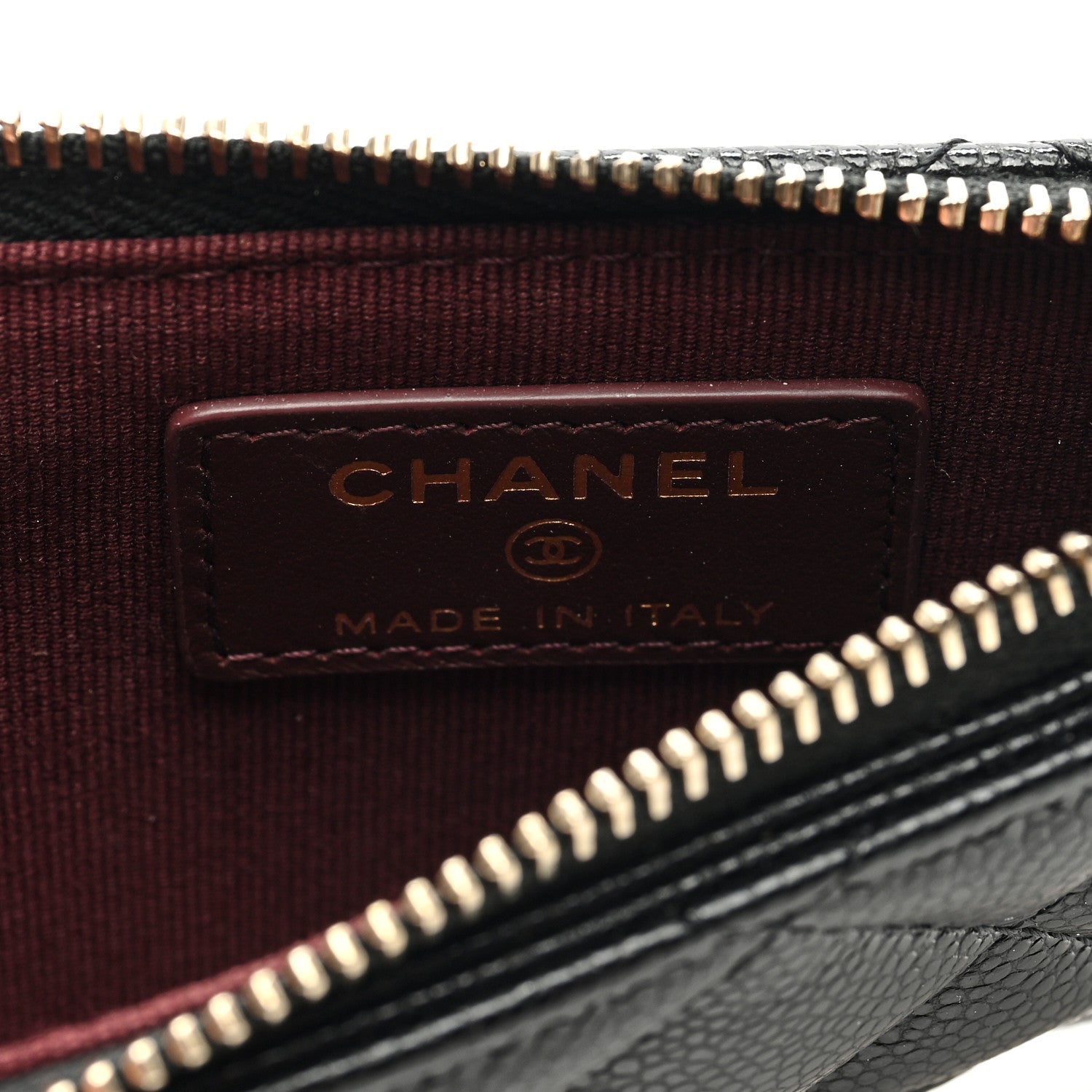 Chanel Caviar Quilted Flap Zip Card Holder Black 6 of 7